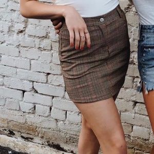 Plaid Mini Skirt